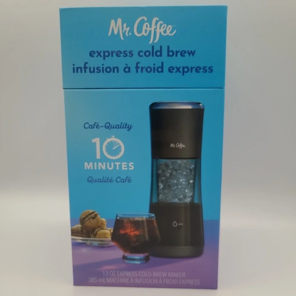 Mr. Coffee 13 oz 10 Minute Express Cold Brew Maker | Black |‎ New/Sealed